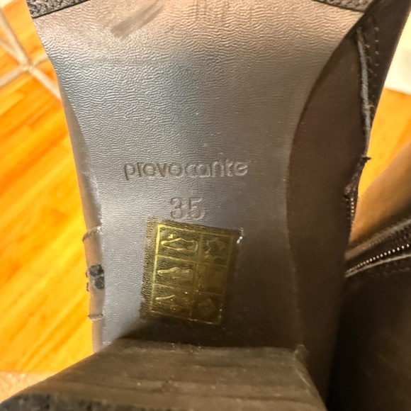 Chic tall heeled boots in rich black leather + suede combo đź–¤ - Picture 13 of 15